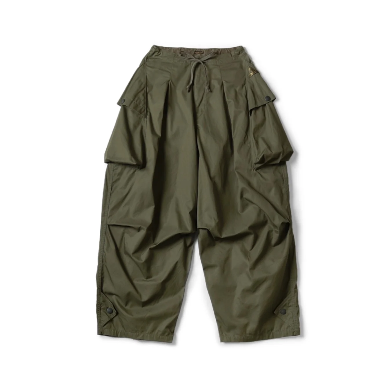 KAPITAL 25SS Нейлоновый плиссированный эластичный повседневный комбинезон с