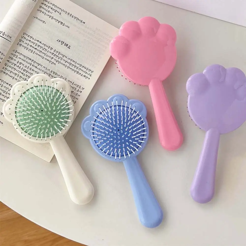 

Cute Anti-static Cartoon Cat Paw Hairdressing Hair Styling Tool Scalp Massage Comb Air Bag Comb Hair Brush Air Cushion Comb