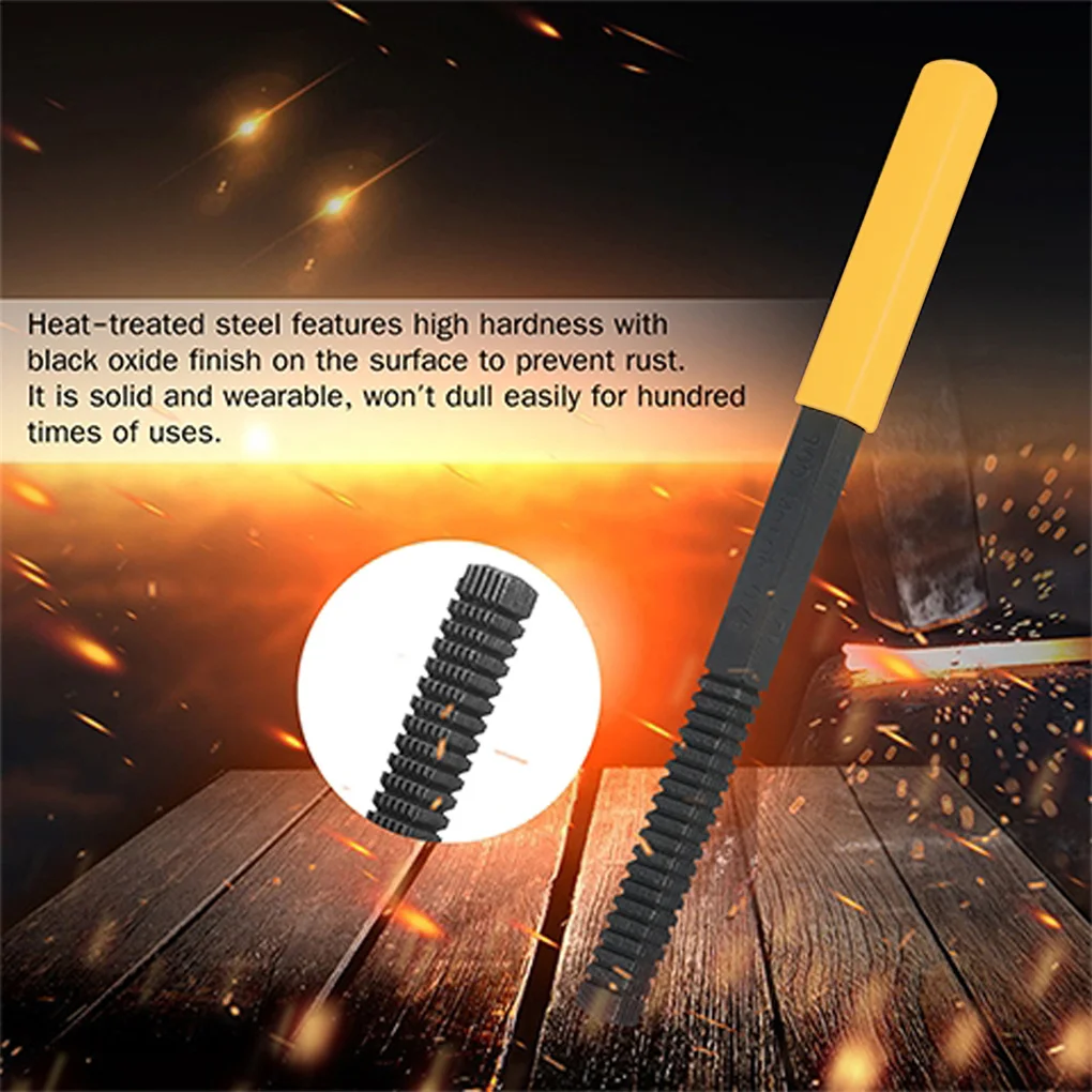 

Thread Restorer with Detachable Handle Repair Tool Non-Slip Portable Reusable Restoring File Household Industrial