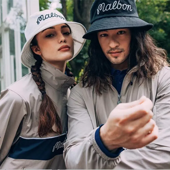 The new golf cap of men's and women's outdoor sun embroidery fisherman hat