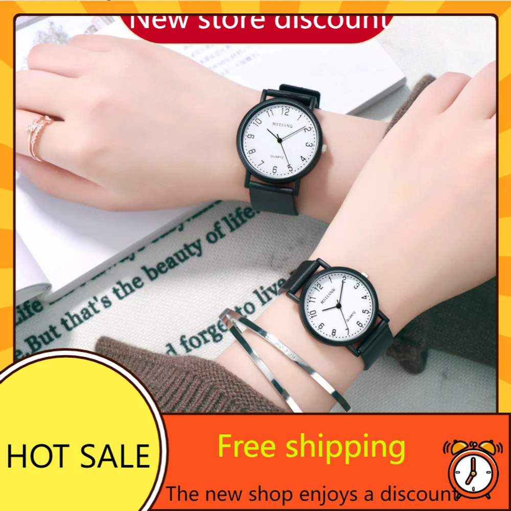 

Explosive Female Student Korean Version Simple Trend Sports Leisure Atmosphere Retro College Style Couple Watch