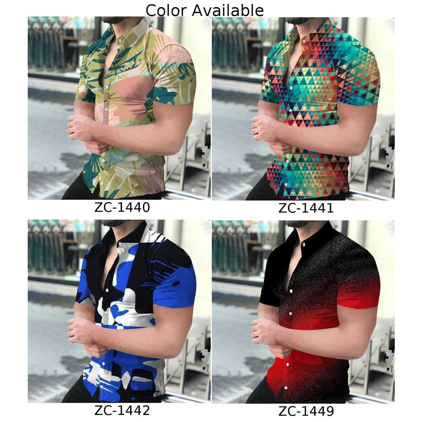 Men Shirts Fashion Short Sleeve Top Hawaiian Shirt Beach Wear Summer Print Button Top for Men Casual Clothes 2023 Hot