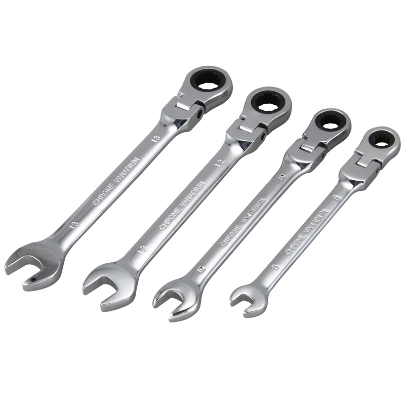 

Promotion! 4 Pcs 8 10 12 13 Mm Flexible Reversible Head Combination Ratchet Wrench Universal Keys Hand Tool Set Car Tools For Au