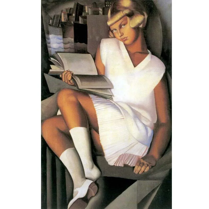 

Tamara de Lempicka картины маслом, Kizette в розовом цвете, ручная роспись известной картины, пользовательский портрет Картина на холсте