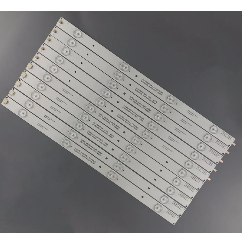 

10 PCS/set LED backlight strip for SV0420A88 TX-42ASR600 REV3 A B 131126-WS-420-040-PEAR1-C5-R/L tx-42as500e V42FWSD01