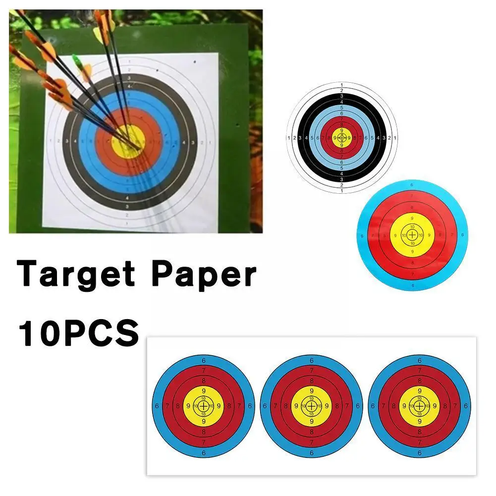 

10PCS Splatter Target High Visibility Adhesive Shooting Shooting Hunting Target Reactive Training Stickers Paper E9L3