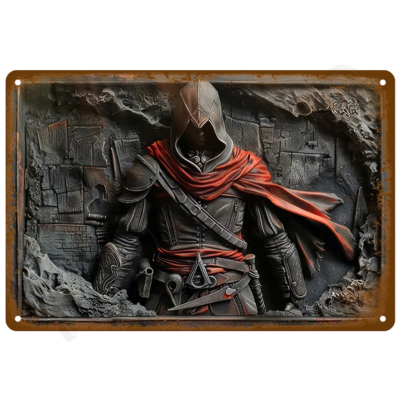 

Металлическая вывеска "Человек пещера"