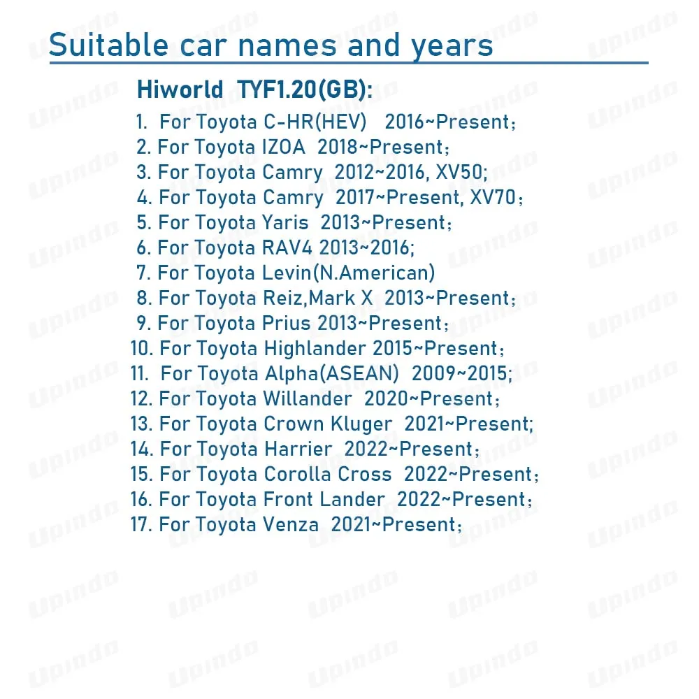 Автомобильный Android-радио CAN-адаптер декодера шины для Toyota Corolla Yaris Reiz IZOA Prius C-HR Camry Highlander RAV4 Levin Venza (art.: 3920ca66fbc03) - 3920ca66fbc03