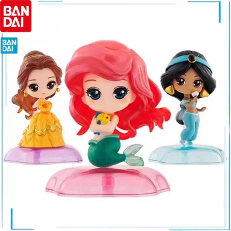 

Bandai Disney Princess Jasmine Belle Ariel Film Characters Different Style Models PVC Gashapon Action Figure Kids Brinquedos