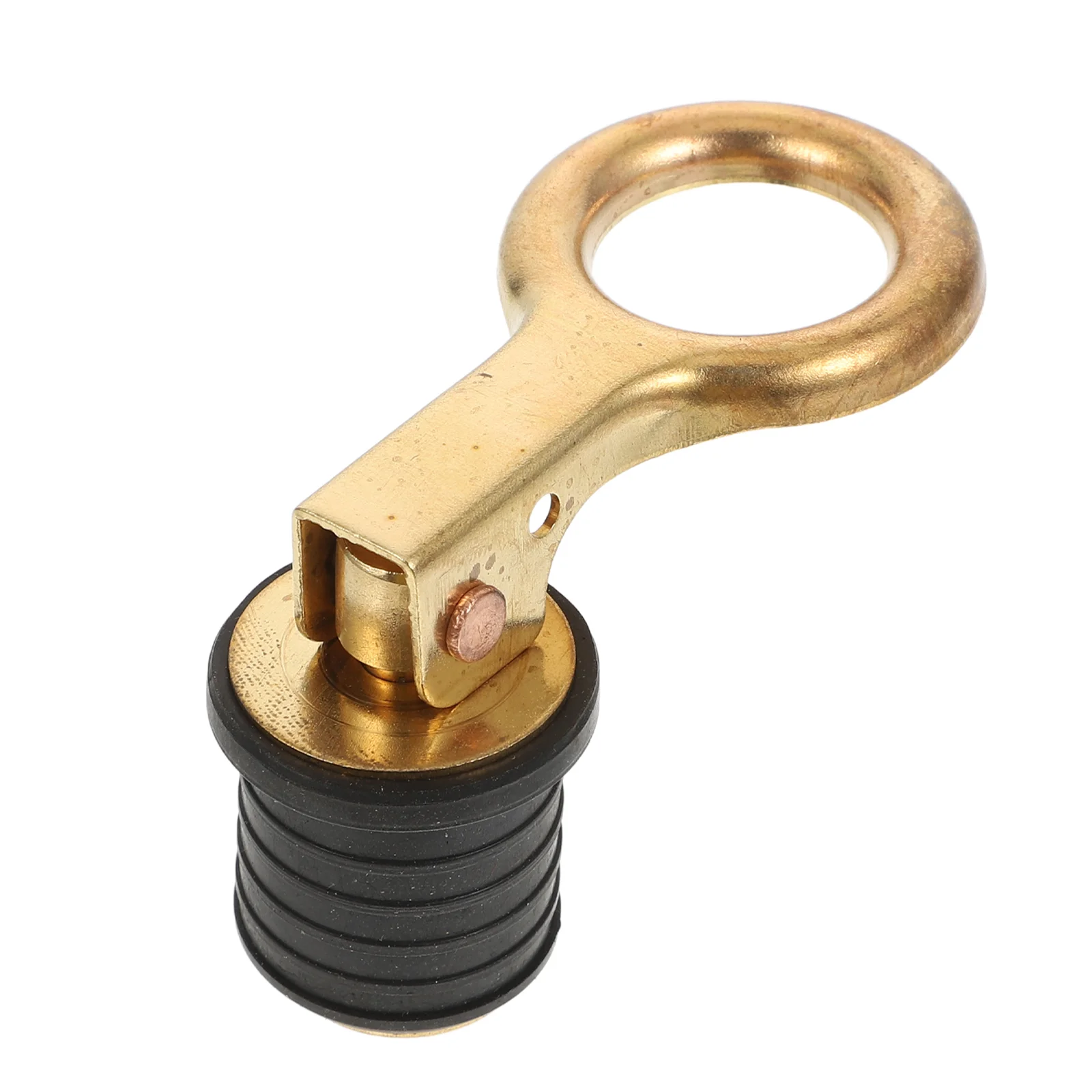 

1Pc Ship Deck Drain Plug Boat Scupper Plug Creative Boat Drain Hole Stopper (Golden)