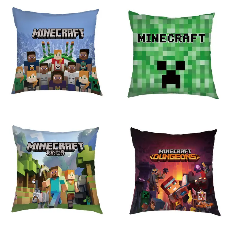 

45x45cm Pillowcases for Pillows Minecraft Cushions Covers Pillowcase Pillow Hugs Cushion Cover Decorative Sofa Anime Bed Home 3D