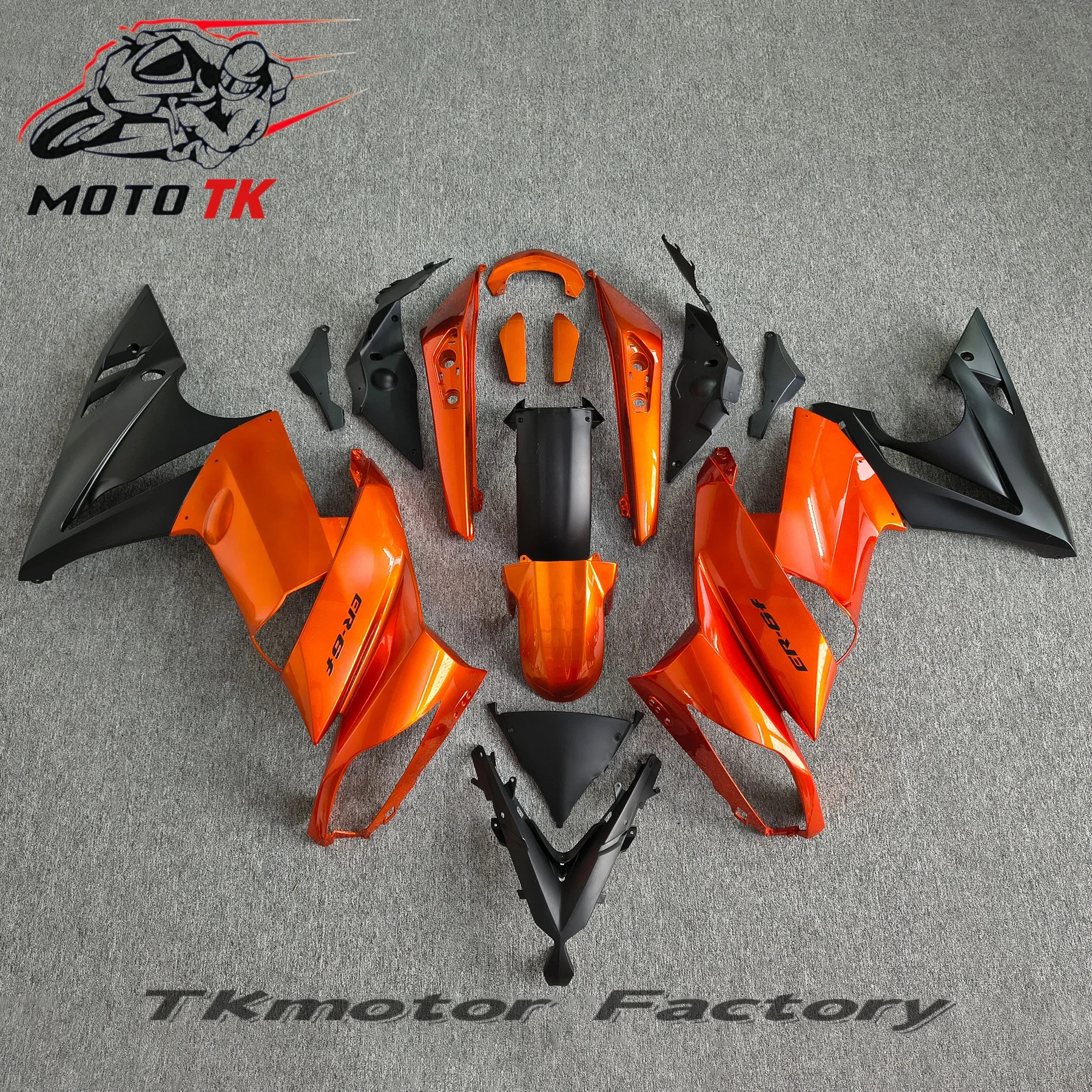 Фото Зелено-черный литой обтекатель (обвес) для KAWASAKI NINJA 650R ER6F ER 6F 6 F 650 R ER-6F ER6 F 2009 2010 2011 09 10 11, OEM-качество №4