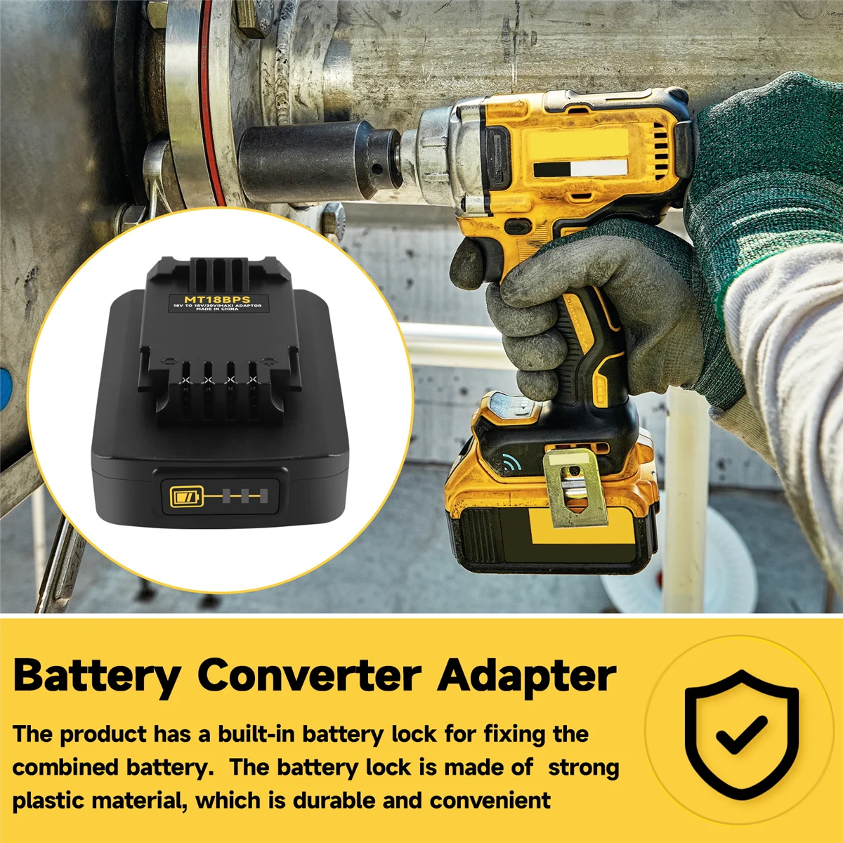 Адаптер батареи для литиевой Makita 18 В конвертер с кабелем Black&ampDecker PORTER Stanley