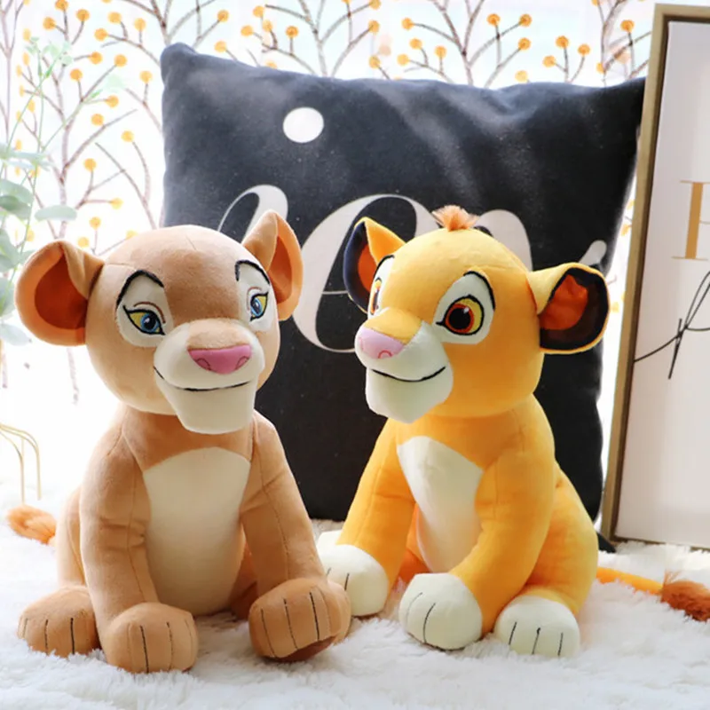 

26/28cm Plush Disney Movie The Lion King Simba Nala Mufasa Stuffed Toy Animals Anime Cartoon Plush Kawaii Soft Doll Kids Gifts