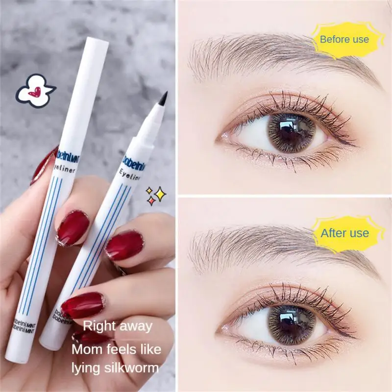 

Liquid Lying Silkworm Ultra-fine Eyelash Pencil Matte Coffee Color Eyeliner Highlighter Pencil Smooth Lasting Eyes Stick Makeup