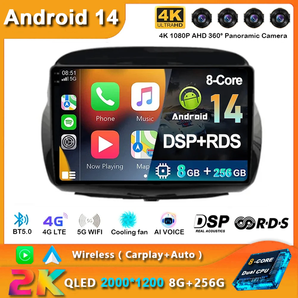 Автомобильная Мультимедийная система на Android 14 для Honda задняя камера заднего вида
