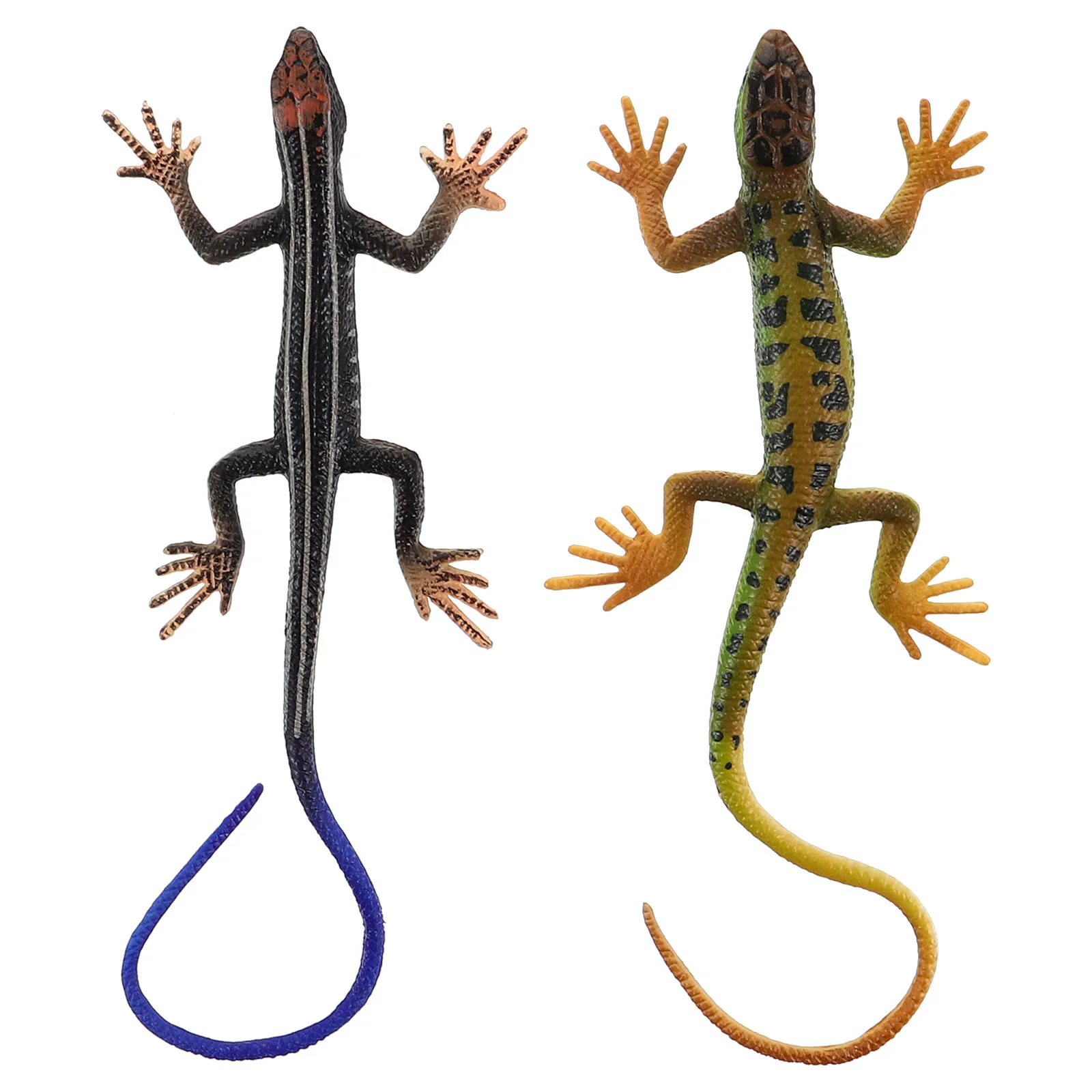 

2 pcs Artificial Model Kids Goodie Lizard Kids Goodie Bags Plastic Lizard Models Colorful Mini Figurines For
