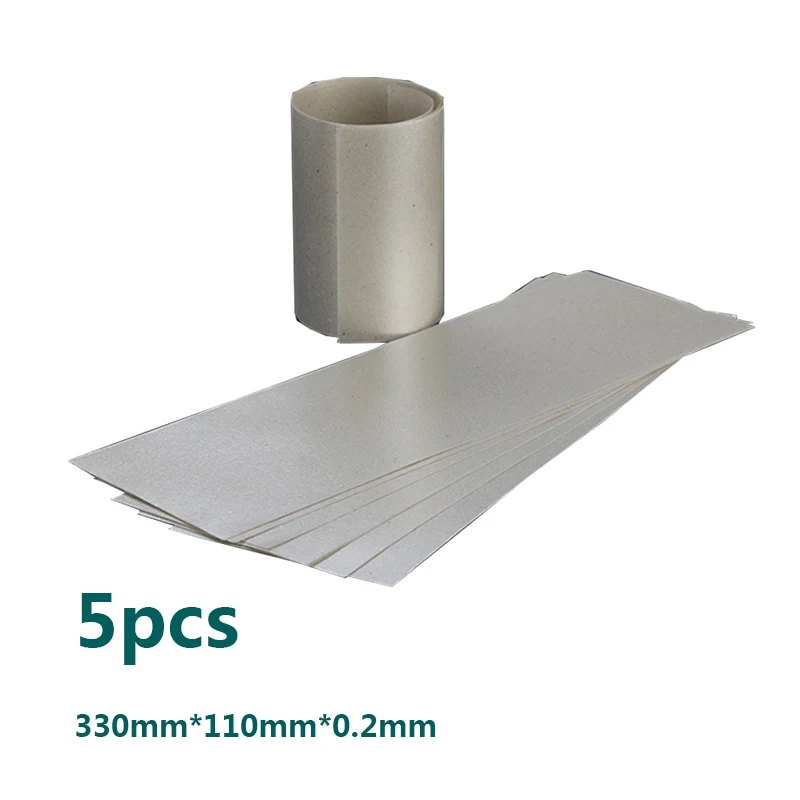

5pcs High temperature resistant insulating mica paper rolls of plastic welding hot air gun heater insulation 330*110*0.2mm