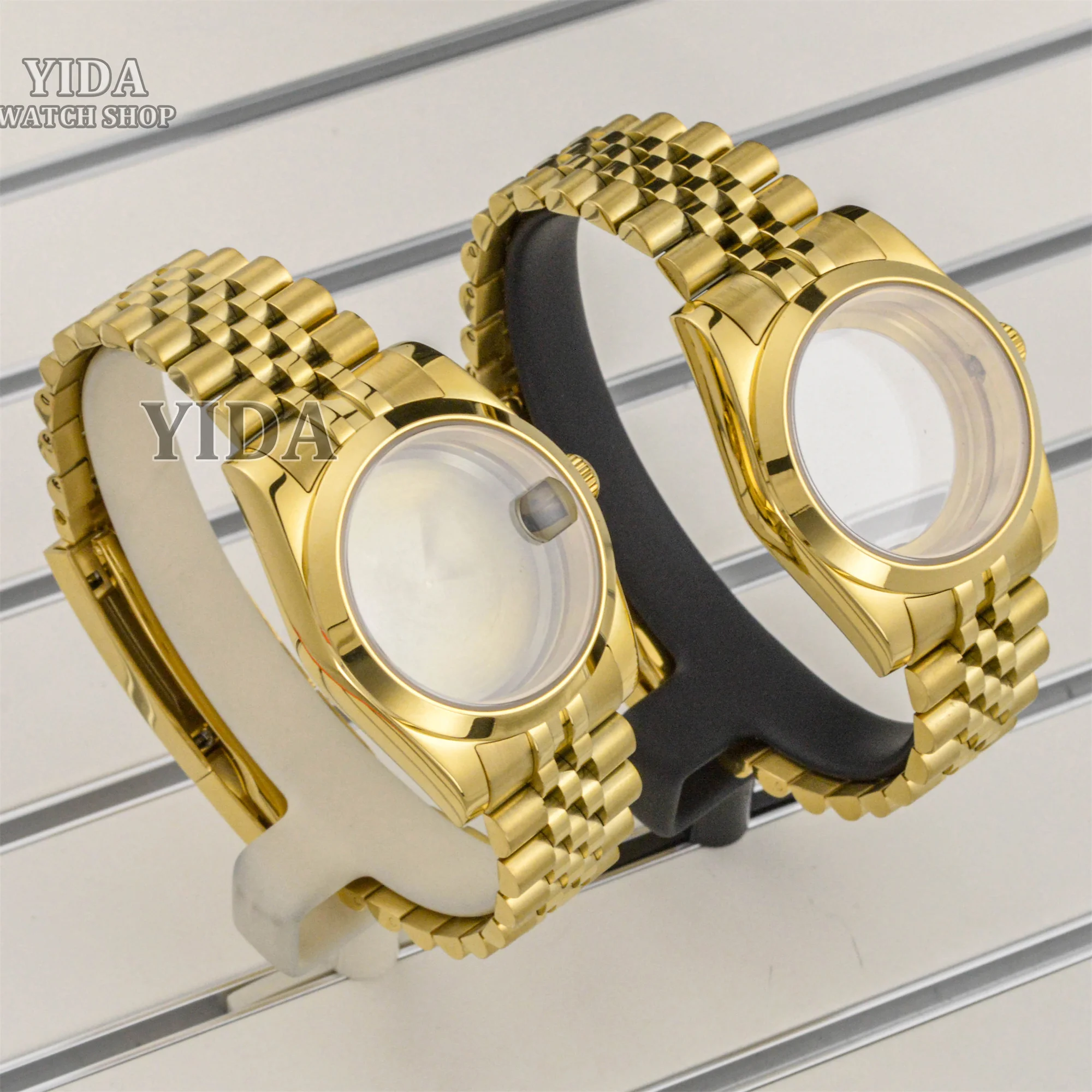 NH35 36/39 мм детали для часов PVD золотой корпус из нержавеющей стали ремешок 28 5