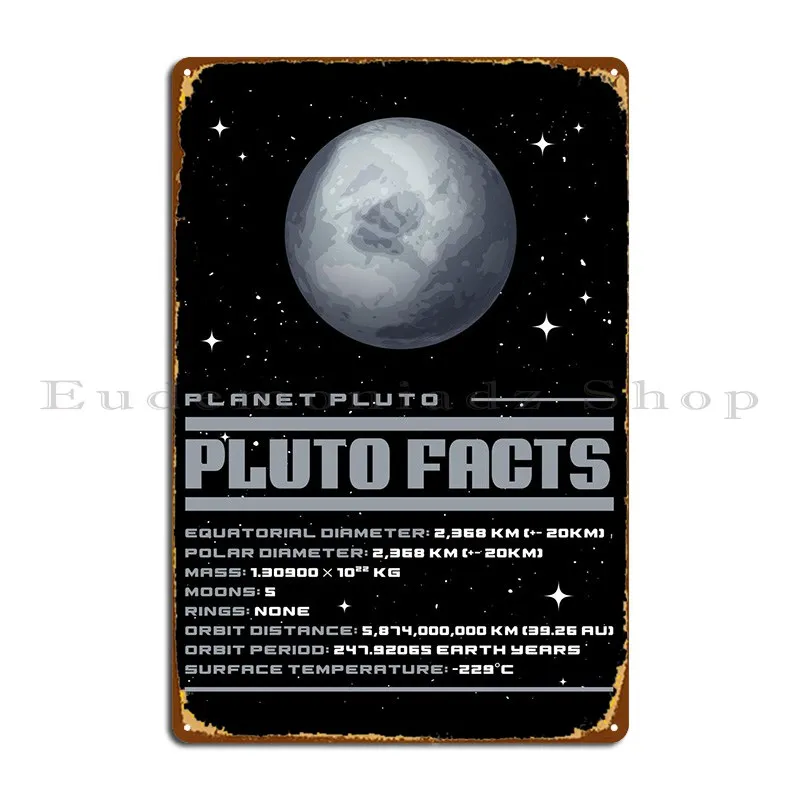 

Металлический плакат Pluto, забавный гараж, персонализированный дизайн, кинотеатр, жестяной плакат