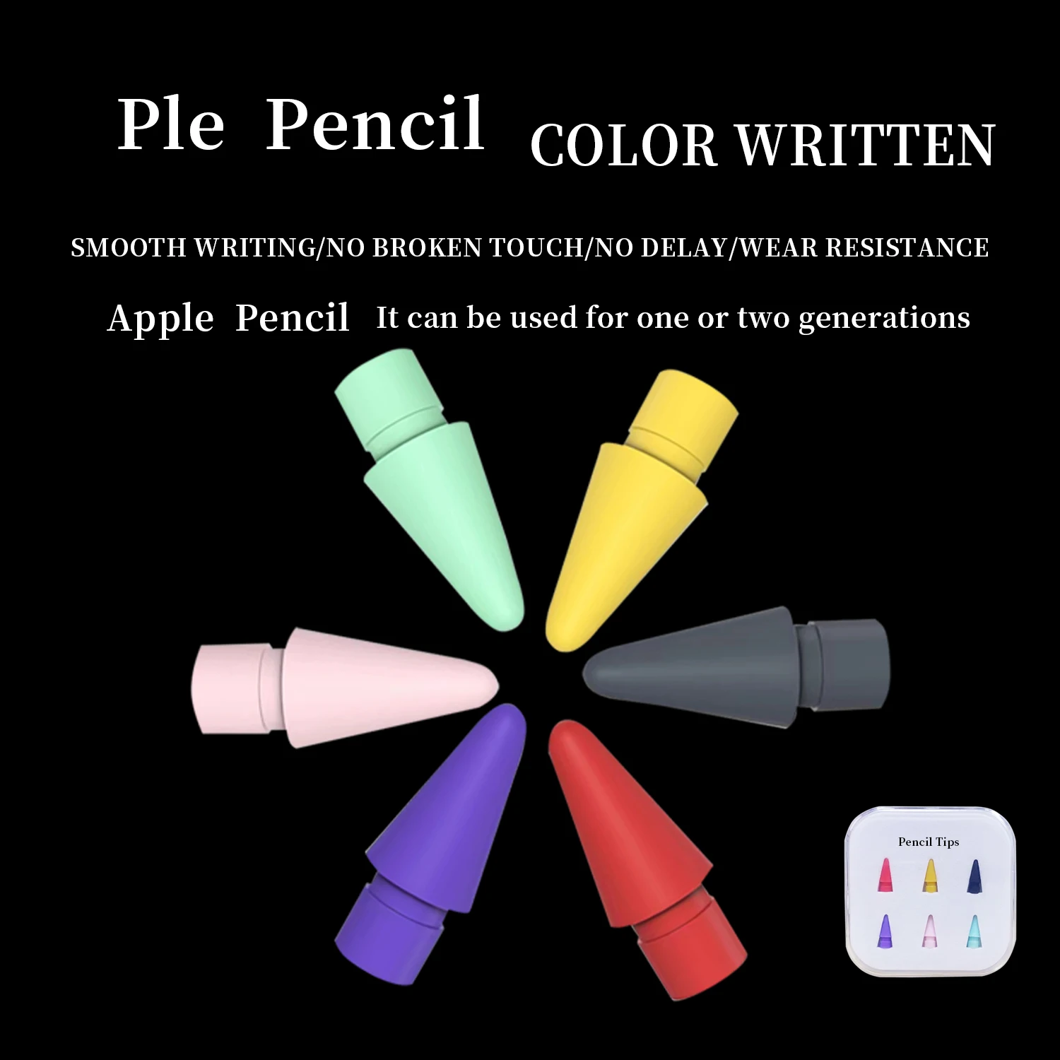 

Для Apple Pencil Совет запасных Nib Запасной наконечник, емкостная ручка для планшета, цветное перо Apple 1 2 GmStylus nib