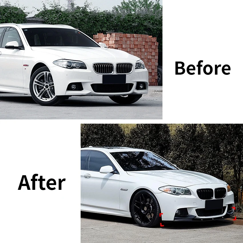 Фото Передние бамперы для BMW 5 Series F10 F11 M Sport 535i 528i M550d xDrive M Sport 2010-2016, спойлер, сплиттер, диффузор, настройка №2
