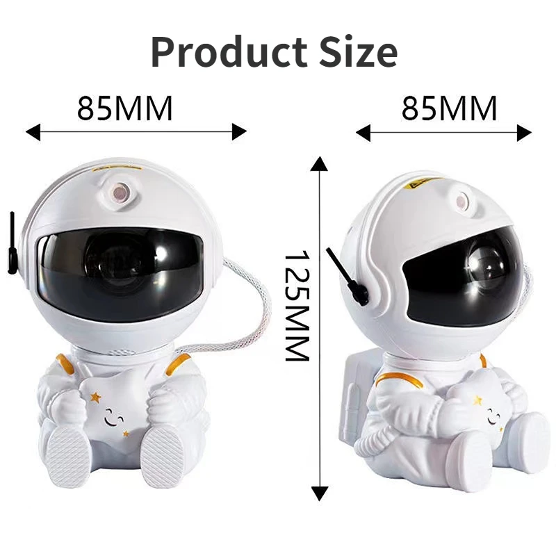 Galaxy Star Projector LED Night Light Starry Sky Astronaut Porjectors Lamp For Decoration Bedroom Home Decorative Children Gifts images - 6