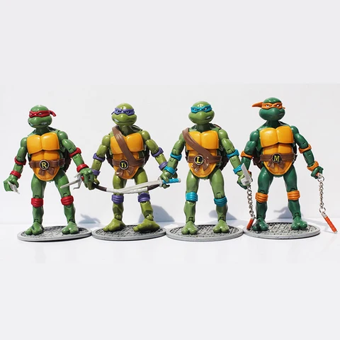 17 см TMNT автомобильное украшение, Микеланджело, Донателло, Рафаэль, Леонардо, фигурка героя, подростковые мутанты, Черепашки-ниндзя, коллекционные игрушки