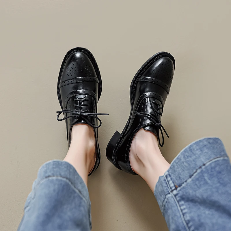 Новинка 2023 весенние женские туфли-лодочки из натуральной кожи модель 22-26 5 см