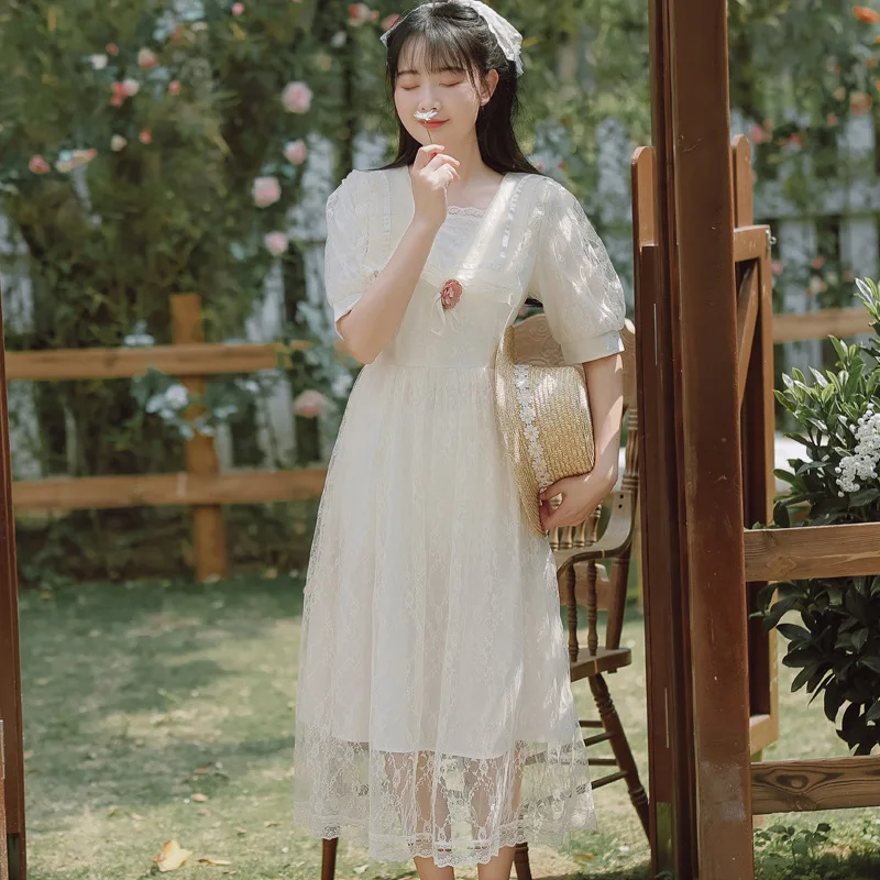 

Новинка 2022, Женское Сексуальное Милое длинное вечернее платье с милым принтом, Повседневная летняя элегантная кружевная одежда с высокой т...