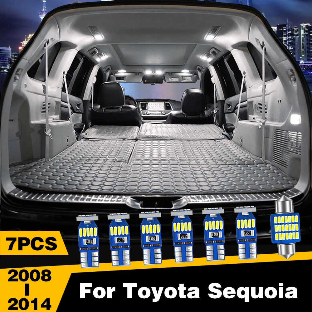 

7 шт., аксессуары для Toyota Sequoia 2008 2009 2010 2011 2012 2013 2014