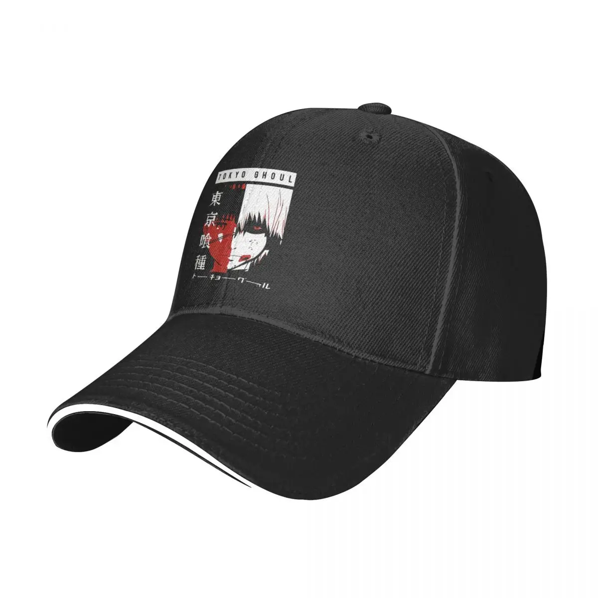 

Kaneki Ken Tokyo Ghoul Baseball Cap anteiku one eyed ghoul blood Women Custom Hip Hop Hats Tennis Dropshipping Baseball Caps
