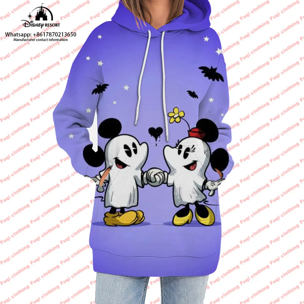 

Hoodie Dress Sweater Fashion Disney Dress Sweatshirt Dress 3d Allover Printing Women Hoodie 2023 New Halloween