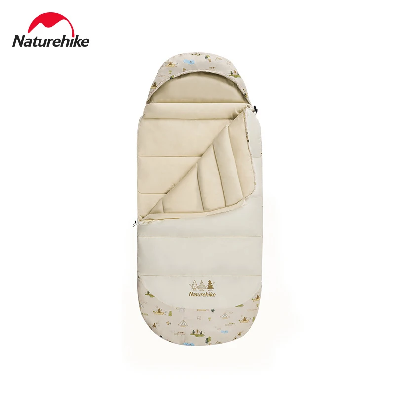 

Naturehike Children's Sleeping Bag Cotton Outdoor Envelope Soft Breathable Portable Travel 3 Seasons Camping Sleeping Bags