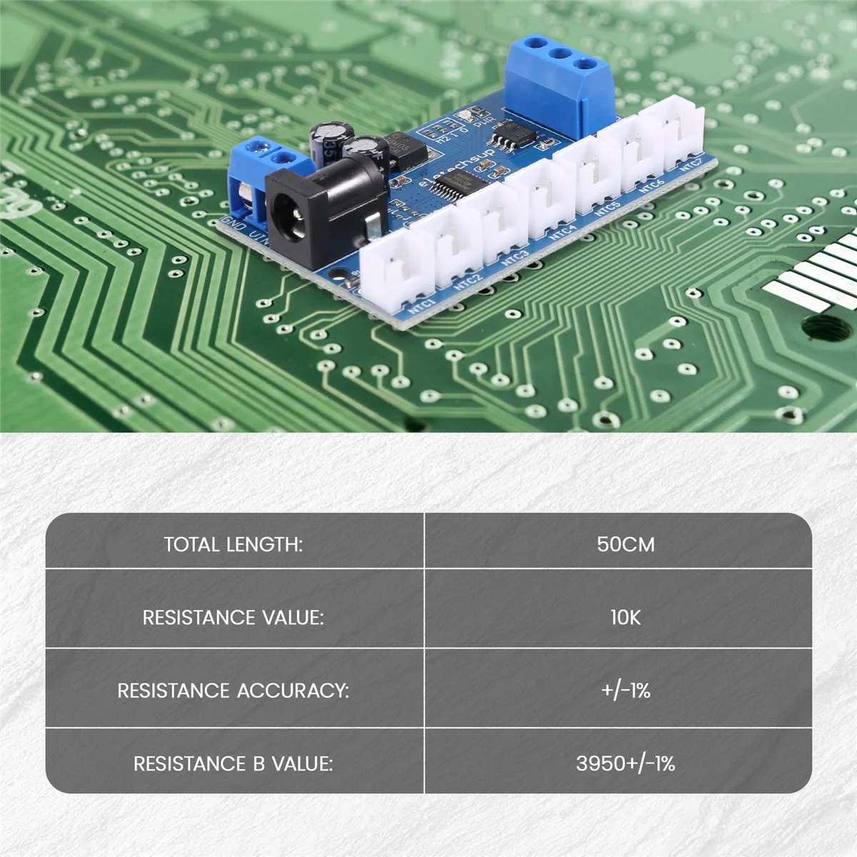 7-канальный RS485 NTC датчик температуры для измерения MODBUS RTU безбумажный регистратор