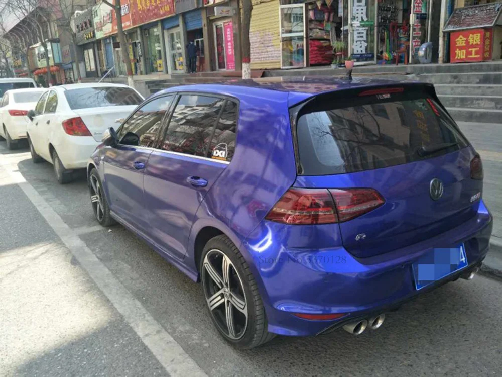 

Спойлер для Volkswagen VW Golf 7 MK7 2014 2015 2016 2017, задний спойлер из АБС-пластика, верхнее крыло, белый спойлер, Стайлинг автомобиля, 4 упаковки