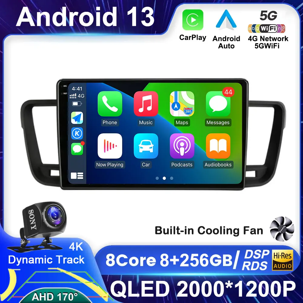 

Автомагнитола на Android 13, мультимедийный видеоплеер для Peugeot 508, 2011, 2012, 2013-2018, Carplay, стерео, GSP, навигация, 2 Din, DSP, DVD