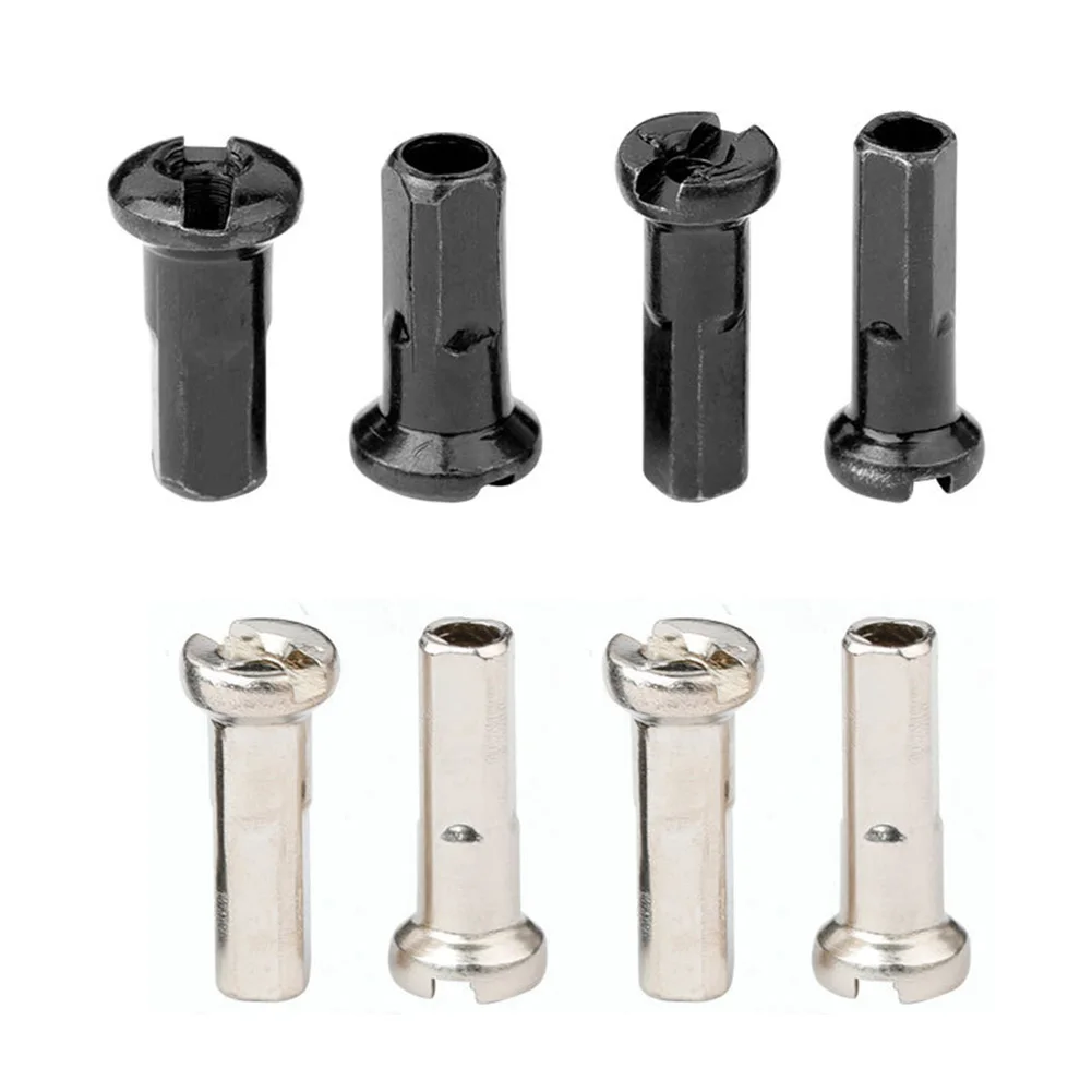 

100pcs Bike Wheel Spoke Caps Replacement Metal 12G/14G 2mm Spoke Nipples Bicycle Wheel Rim Parts Cycling Accessories