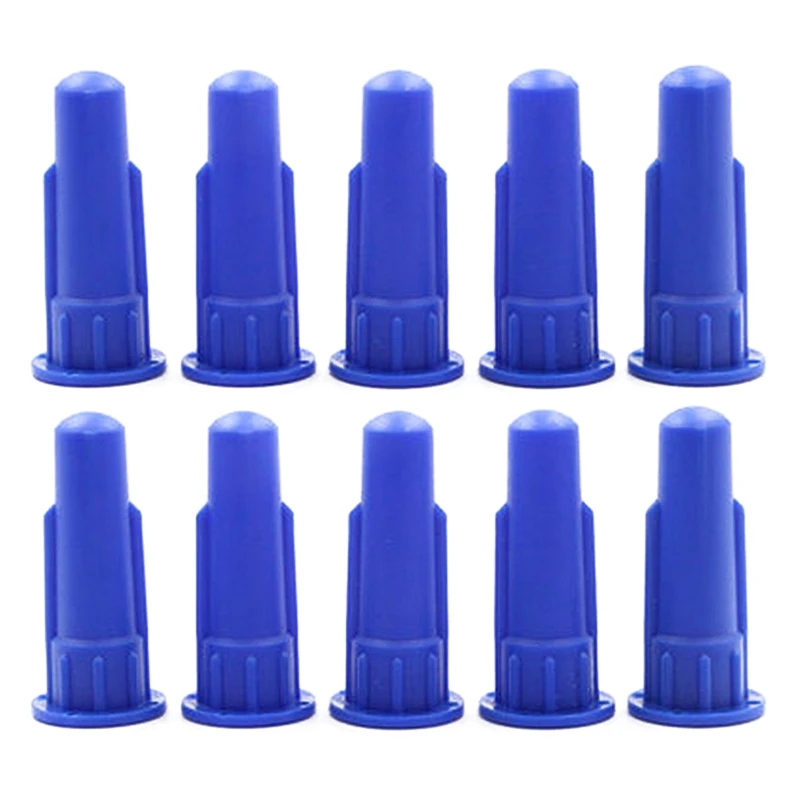 

10 Pieces Silicone Nozzles Cylindrical Cone Nozzles Syringe Accessories Silicon Sealant Dispenser External Teeth 14.5mm