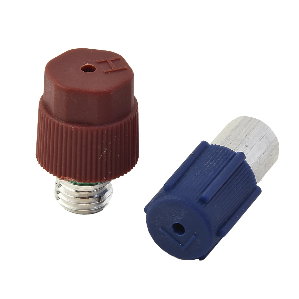 

R134a HD ND Adapter Replacement 2pcs AIR CONDITIONING Accessory CONNECTIONS FOR FOR FORD OPEL SEAT SKODA Parts