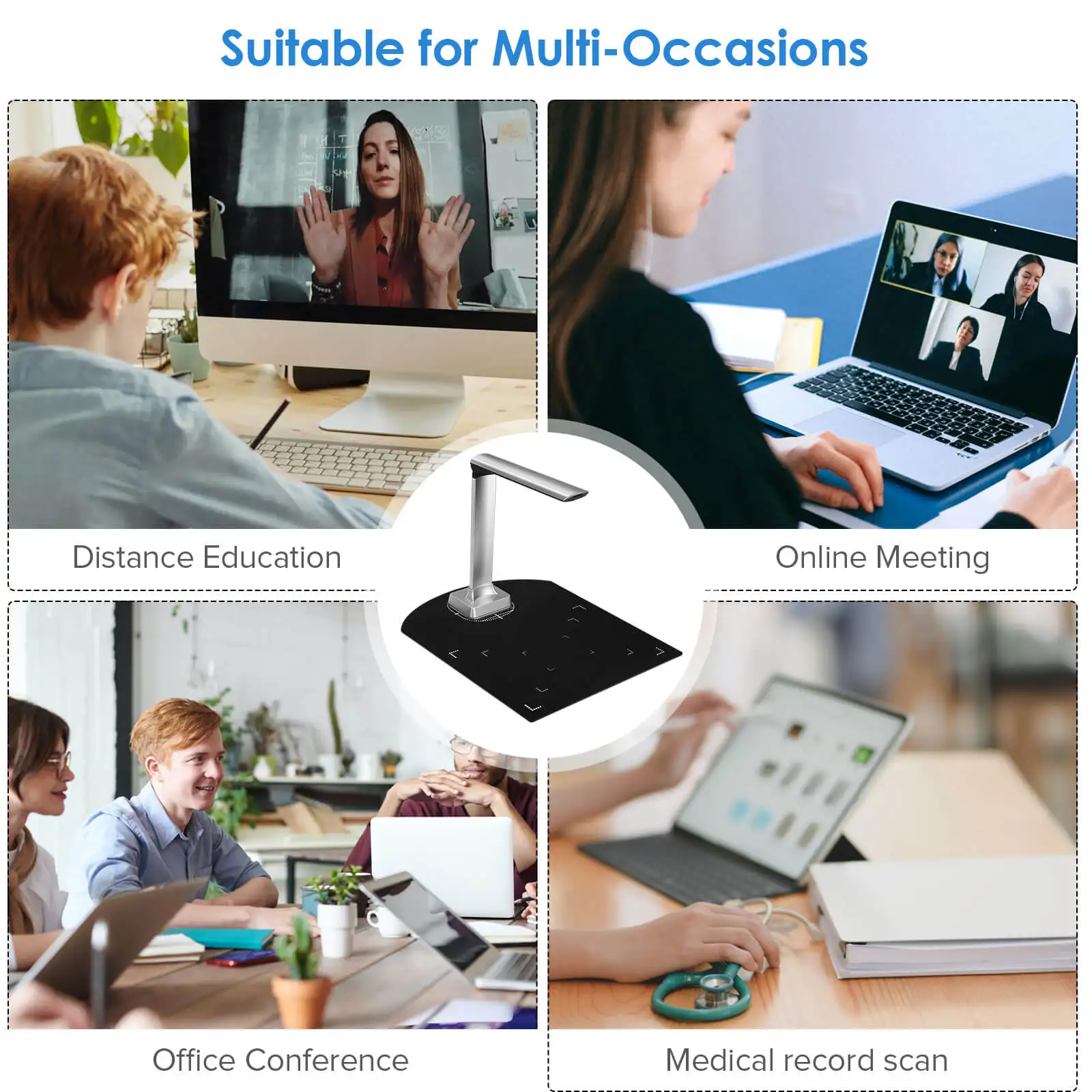 Сканер A4 для документов с камерой высокой четкости 10 миллионов пикселей |