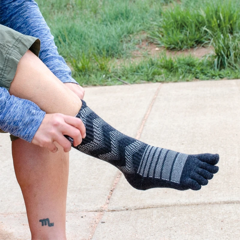 Носки зимние из шерсти мериноса с пятью пальцами