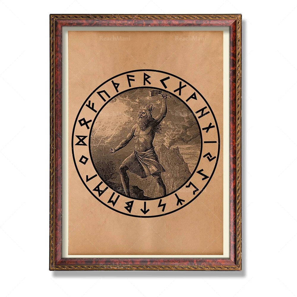 Тор молотил викингов старый один украшения Локи оккультная Художественная