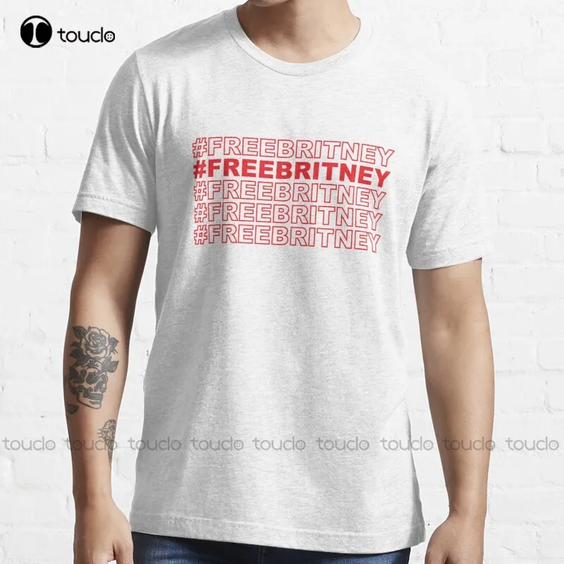 

New Free Britney - #Freebritney 4 T-Shirt Cotton Tee Shirt