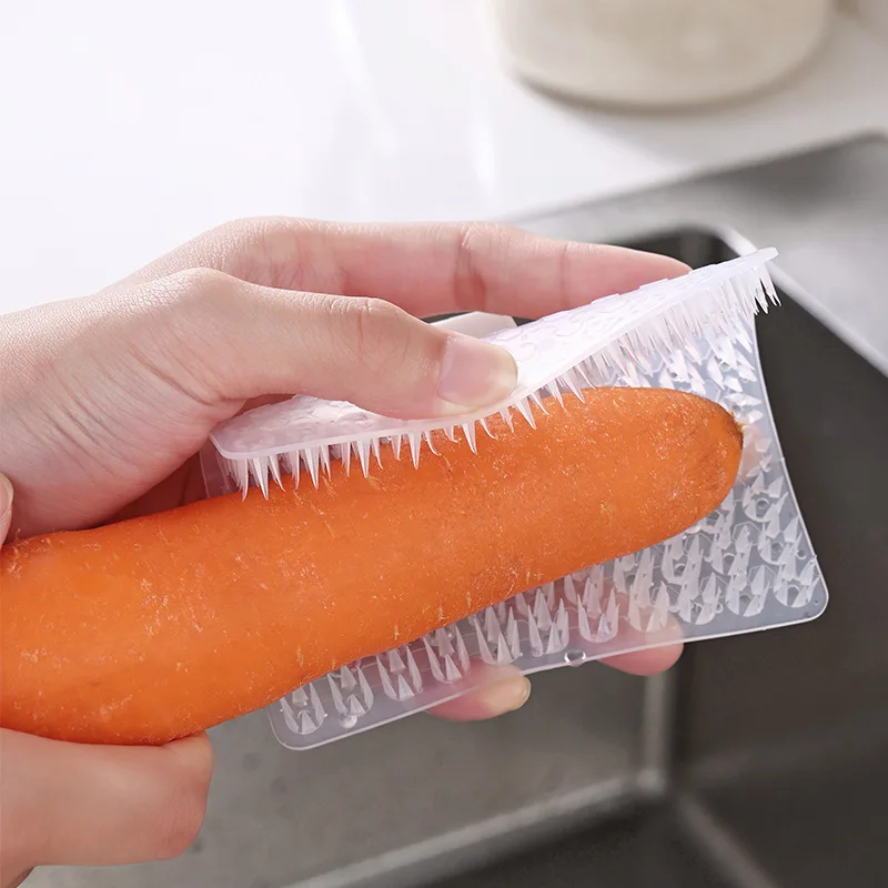 

Силиконовая мини-щетка для чистки фруктов и бытовых продуктов, очиститель картофеля и моркови, посудомоечная машина, аксессуары для кухни