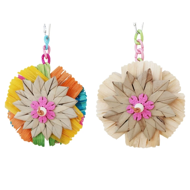 

Натуральная соломенная молярная игрушка для фотографов, попугаев, коранов, Lovebird 090C