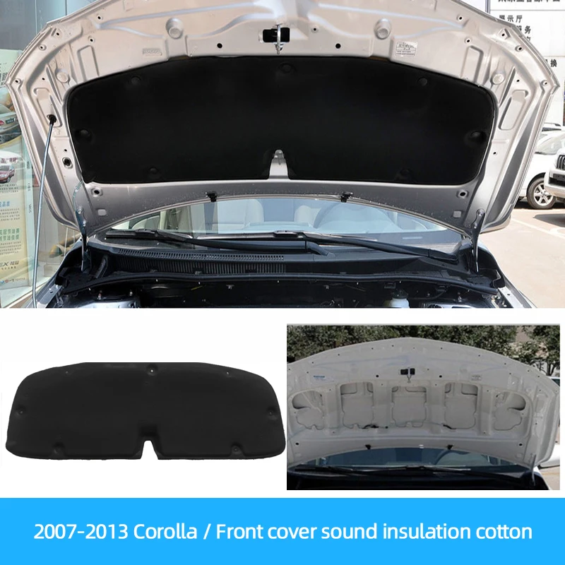 

Коврик для Toyota Corolla Sedan 2007-2019 2020 2021 передний капот двигателя звукоизоляционный хлопковый звукоизоляционный чехол тепловой коврик