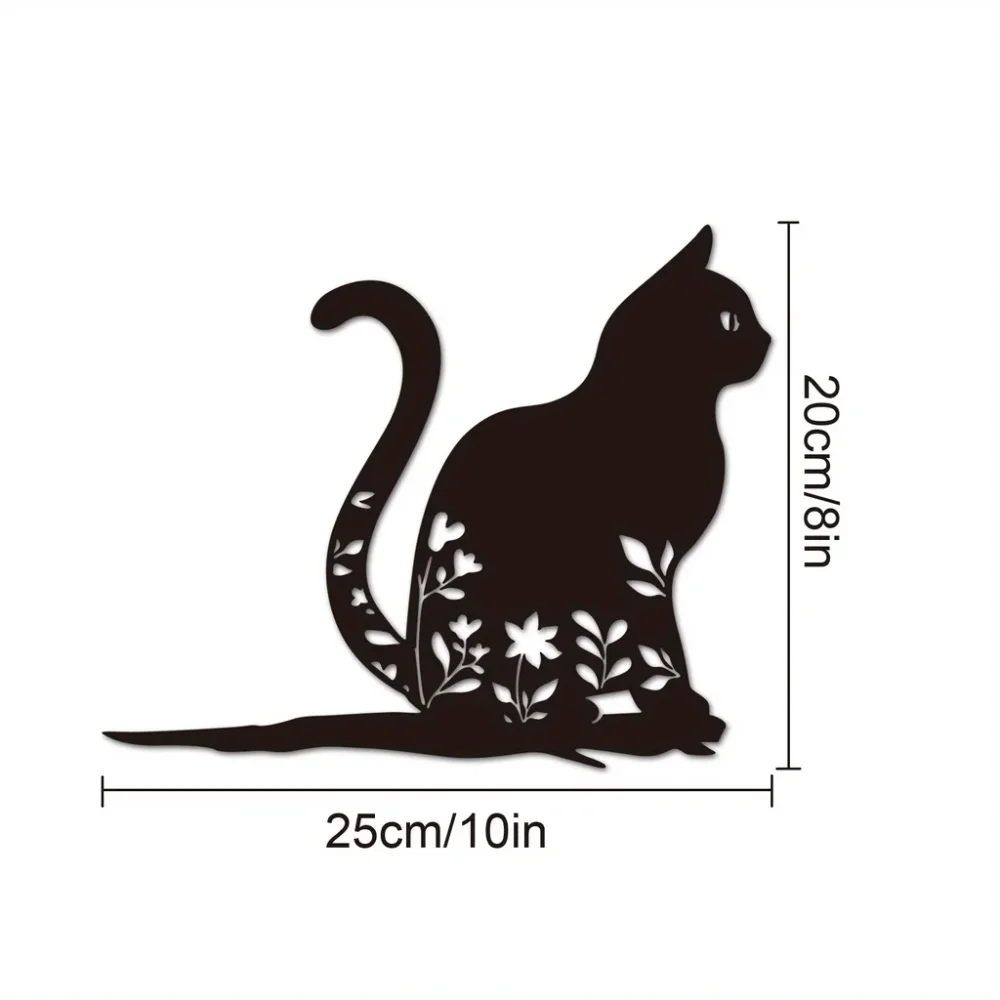Металлический Силуэт Садовый Кол Для Кошек Трансформируйте Свою Зону На