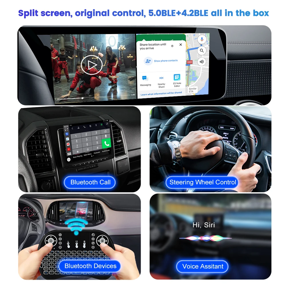CarlinKit Android авто беспроводной CarPlay Ai Box 11 Snapdragon 4G LTE Netflix потоковая коробка 3 ГБ ОЗУ