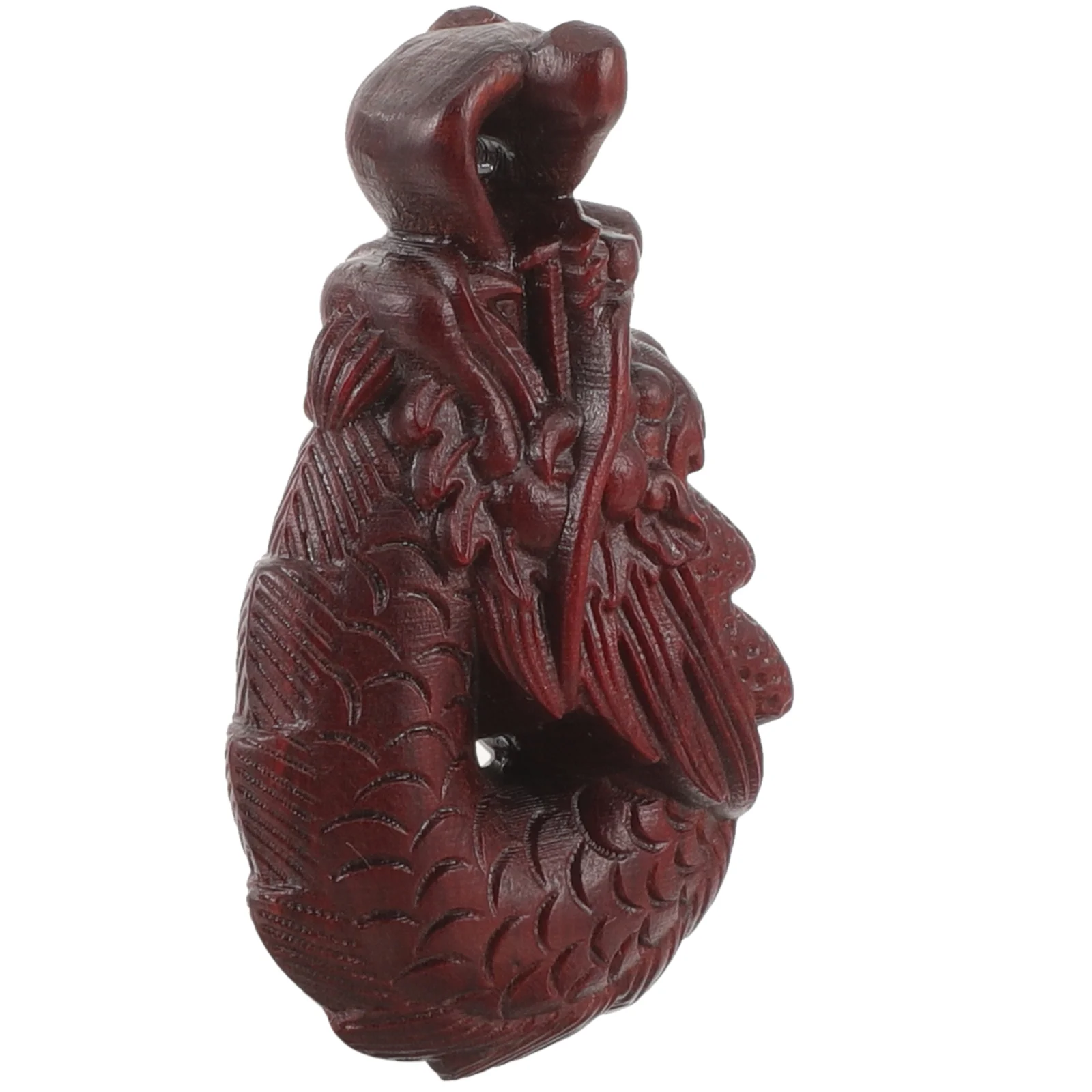 

Wood Engraved Dragon Hanging Ornament Vintage Hanging Decor Retro Bag Hanging Pendant